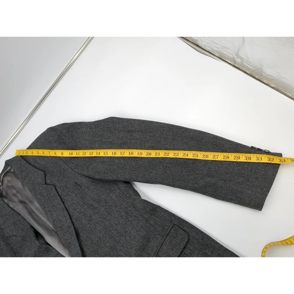 Sam's Tailor Bespoke Suit Jacket Blazer Herringbone Wool Tweed Men's Size 42 - Picture 10 of 16